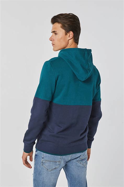 fashion hoodie groenblauw wehkamp