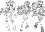 Monster High Coloring Pages Printable Kids Color Scaris Games Print Getcolorings sketch template