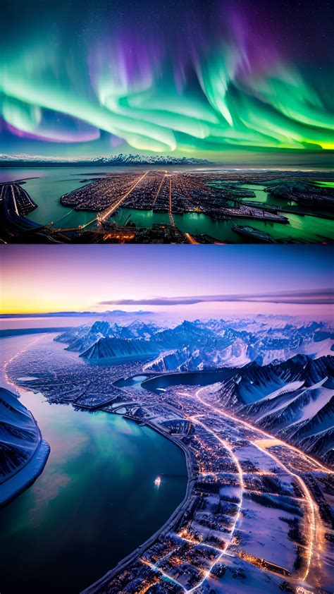 top places   northern lights  alaska