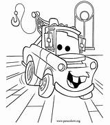 Coloring Pages Cars Mater Disney Mcqueen Tow Lightning Movie Printable Color Colouring Truck Drawing Print Kids Carnival Animals Pixar Matter sketch template
