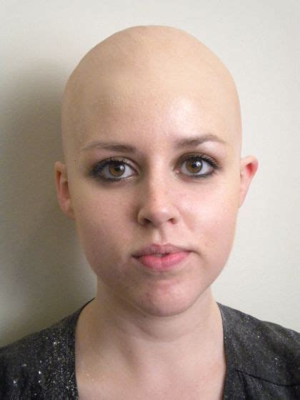 bald carolyn leanne secord bald girl woman shaving balding