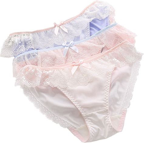 Tomori Womens Lace Floral Panties Soft Breathable Bow Underwear Low
