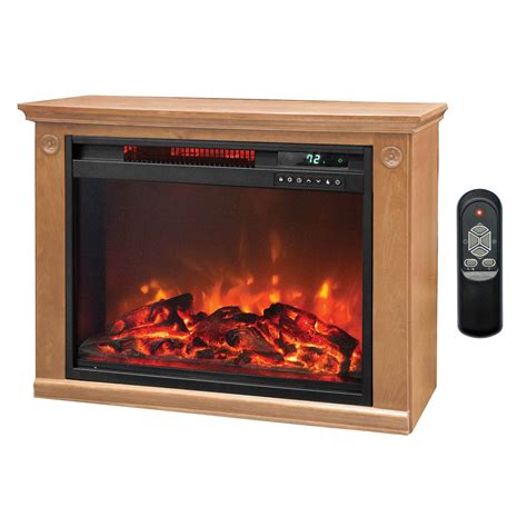 lifesmart fp   portable electric infrared quartz fireplace heater indoor walmartcom