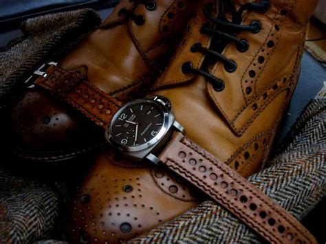 pam  brogue strap slideshow  john glance tan brogues handmade