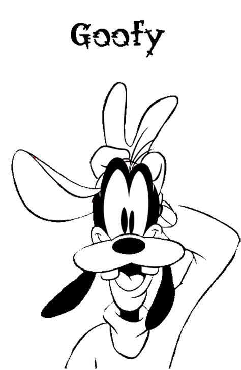 printable goofy coloring pages customize  print