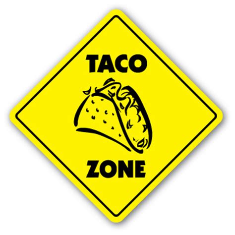 taco zone sign xing gift novelty mexican food burrito restaurant bus ebay