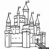 Castle Coloring Drawing Kids Castles Pages Color Outline Thecolor Colouring Easy Princess Line Clipart Prince Disney Cliparts Clip Cartoon Dragons sketch template