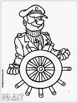 Gambar Profesi Mewarnai Coloring Pelaut Cartoon Pekerjaan Drawings Captain Adult Book Choose Board sketch template