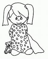 Baby Coloring Pages Girl Printable Print Library Clipart sketch template