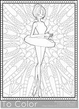 Coloring Pages Ballet Adults Etsy Printable Girl Pdf Tutu sketch template