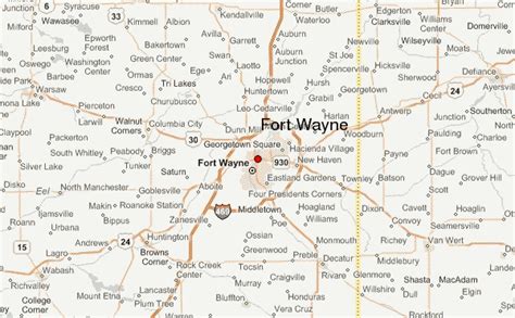 Fort Wayne Map Travelsfinders