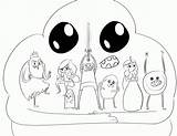 Coloring Cake Pages Fionna Adventure Time Popular sketch template