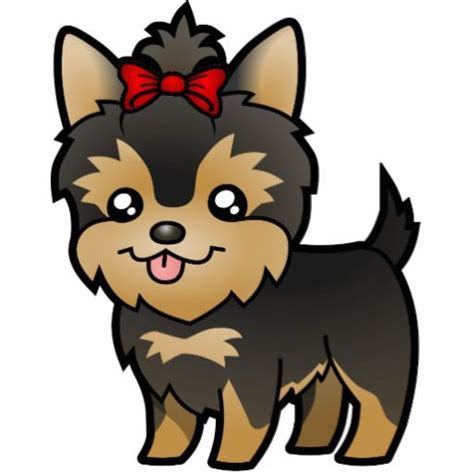 cute cartoon yorkie stock  images pictures clipart