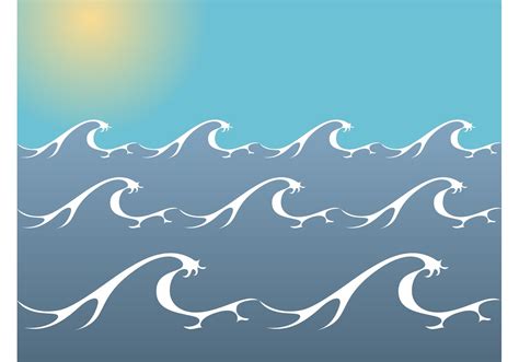 free sea waves vector
