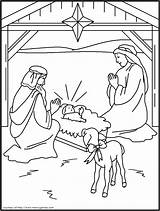 Nativity Religioso Getcolorings Coloringhome Story Toddlers Printablee Fashioned sketch template