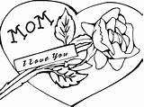 Mom Coloring Pages Getcolorings Color Wonderful Happy Printable Mothers sketch template