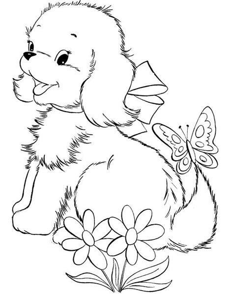 pin  marla wojaczyk  riscos puppy coloring pages dog coloring