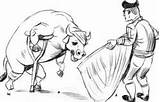Stierenvechten Stierkampf Adu Banteng Bullfighting Bergerak Animierte Gifs Animaatjes Spain Bullfight Kategorien sketch template