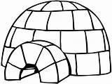 Igloo Clipart Cliparts Clip Library sketch template