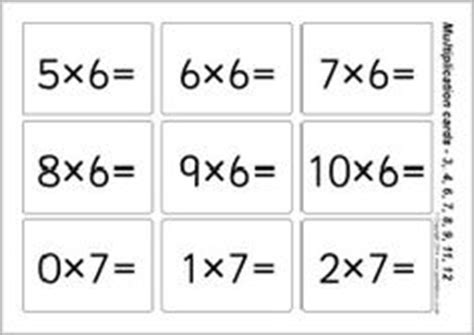 double sided multiplication flash cards  printables  laminate