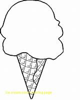 Ice Cream Cone Coloring Pages Drawing Print Scoop Color Sundae Printable Cute Colouring Scoops Pine Snow Icecream Cones Getdrawings Getcolorings sketch template