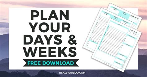 daily weekly printable planner