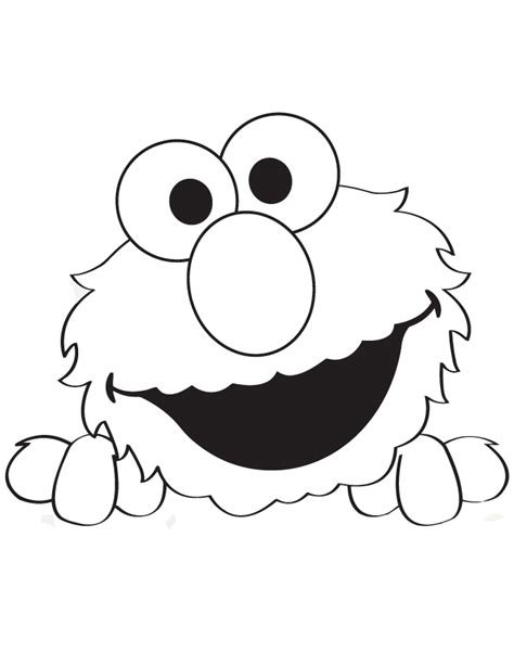 elmo  cookie monster coloring pages  printable elmo coloring