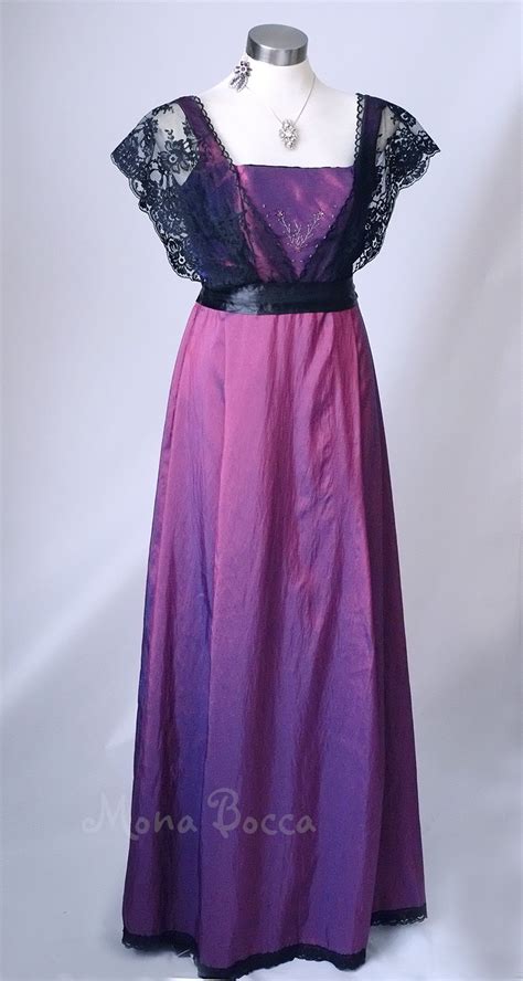 edwardian dress handmade  england purple mona bocca dresses