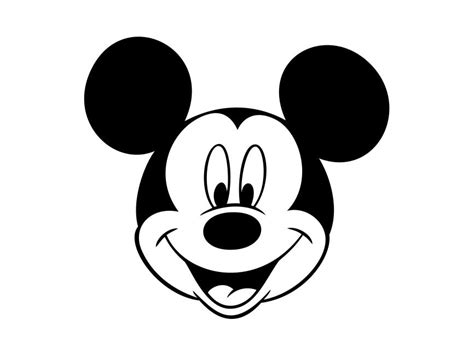 mickey mouse face vector png vector  svg  ai cdr format