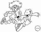 Digimon Mewarnai Kumpulan Belajar sketch template