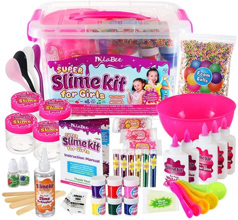 joyx diy slime making kit  girls  piece super jumbo starter set safety tested