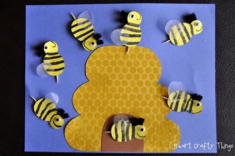 busy bees craft  heart crafty