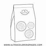 Paquete Biscuits Galletas Ultracoloringpages sketch template