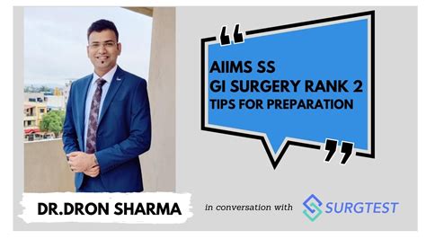 aiims ss  dr dron sharma aiims ss rank   surgical gastroenterology tips