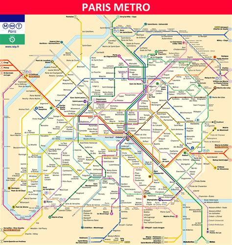 paris metro map  timetable ticket price tourist information