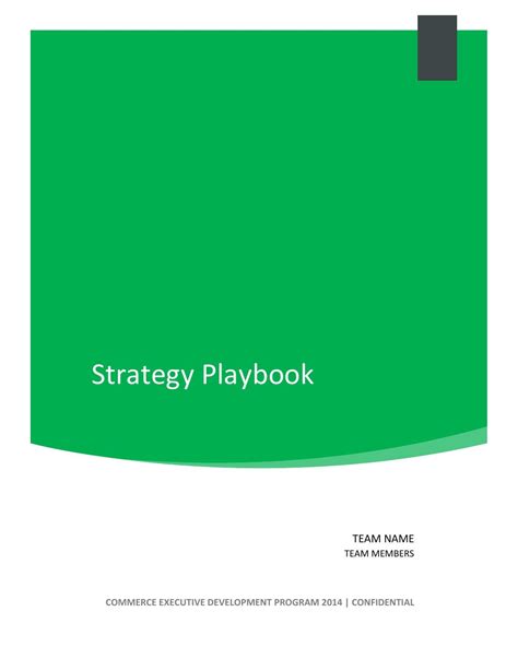 strategy playbook template   bloch executive education issuu