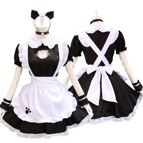Neko Maid Cafe Cosplay Outfit Cat Roleplay Cute Kawaii Babe