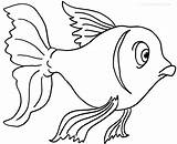 Goldfish Coloring Pages Printable Cool2bkids Drawing Kids Bowl Getdrawings sketch template