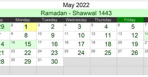 kalender hijriah bulan mei  lengkap jadwal puasa enkosacom