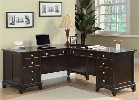 Garson Home Office L Shaped Desk From Coaster 801011l 801011r