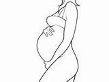 Embarazada Embarazo sketch template