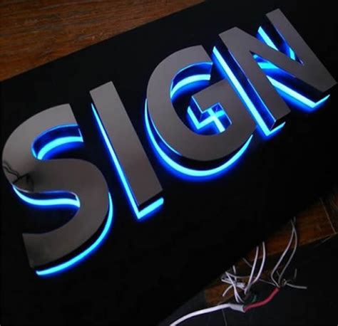 illuminated signage art sign