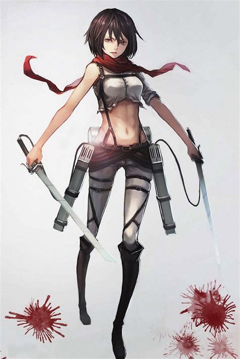 Mikasa Ackerman Attack On Titan Girl Anime Poster – My Hot Posters