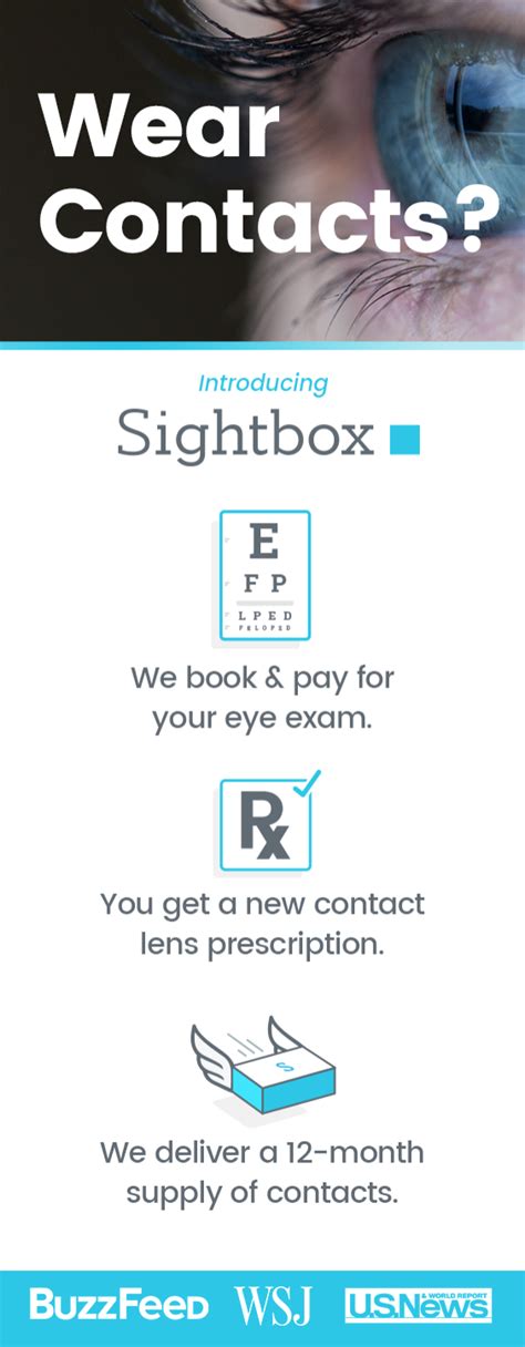 wear contacts  book  pay   eye exam  deliver