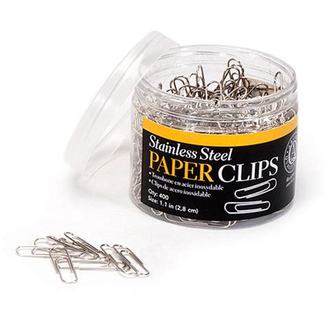 lineco stainless steel paper clips quantity    bh