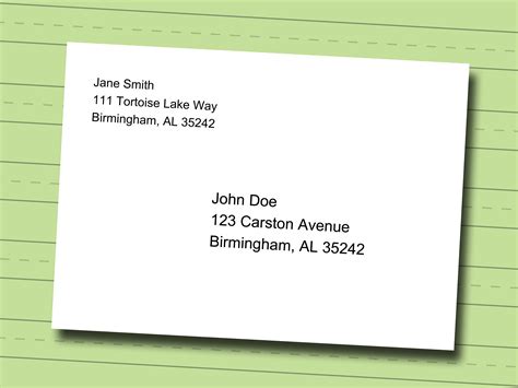 write  adress   letter