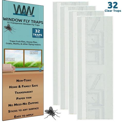 flies bug window fly trap indoor outdoor  toxic clear window fly traps walmartcom