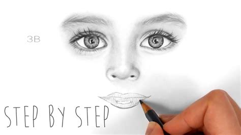 step  step   draw shade realistic eyes nose  lips