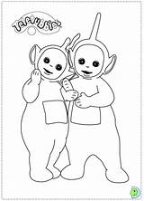 Coloring Dinokids Teletubbies Pages Close sketch template