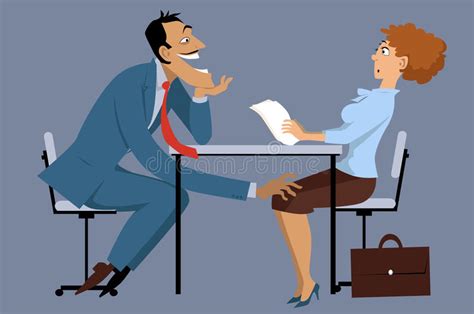 Sexual Harassment At Work Stock Vector Illustration Of Pick 70960868
